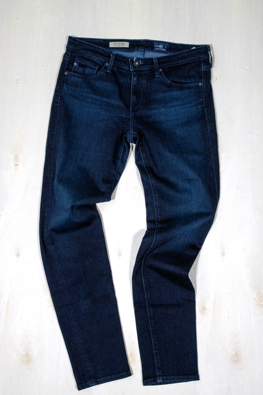 AG ADRIANO GOLDSCHMIED Jeans Womens 27R Blue The Stevie Ankle Slim Straight USA